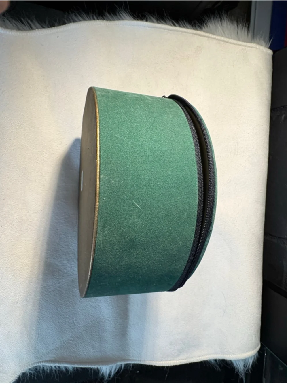 Vintage Women's Christian Dior Cosmetic Case One Size Green Gold